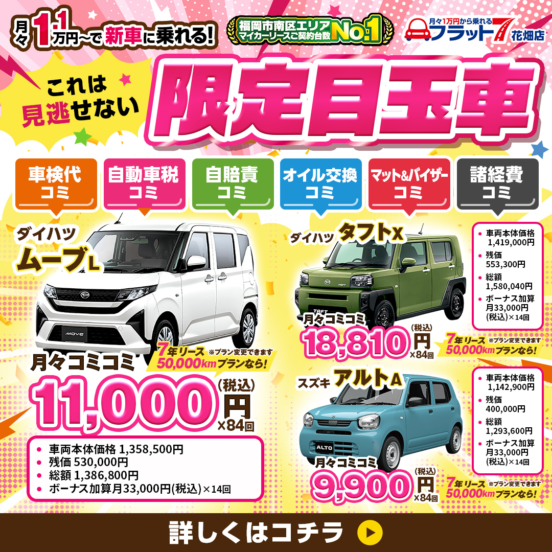 これは見逃せない 限定目玉車